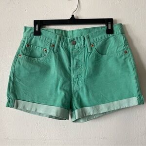 Levi's Mint Green Women's Jean Shorts